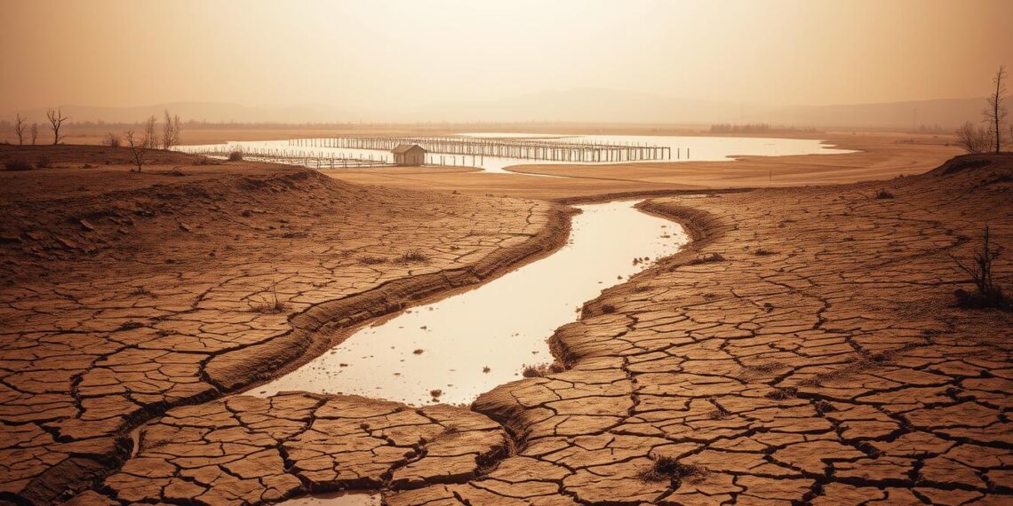 disappearing lakes and rivers