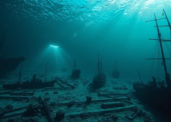 sunken warships