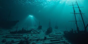 sunken warships